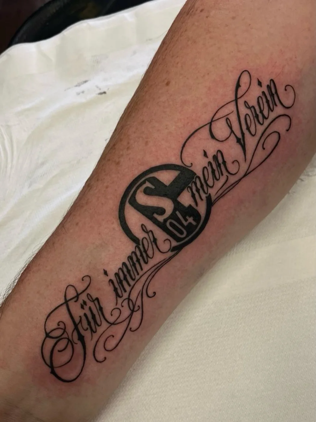 Für immer mein Verein, Schalke-Lettering von Tom